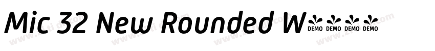 Mic 32 New Rounded W字体转换